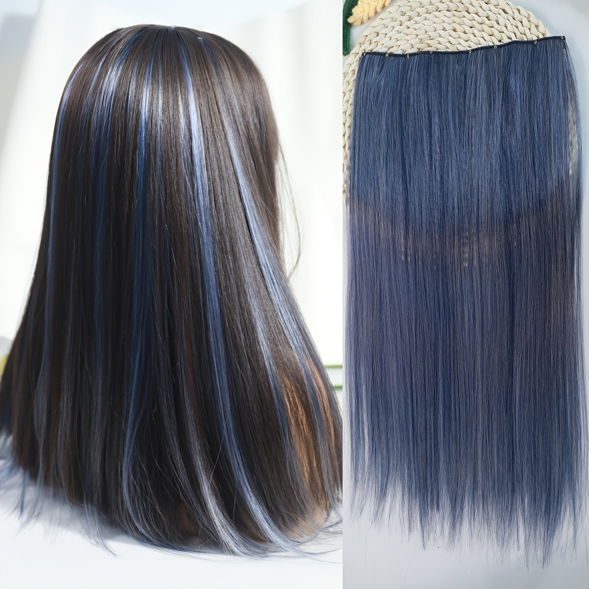 15 Colors 55.88cm Women's 22-Inch Long Curly Wave Synthetic Hair Wig - Brown/Red Blonde Purple/Pink/Pinkish-Red/Purple/Pink/Pinkish-Women Hair Extensions