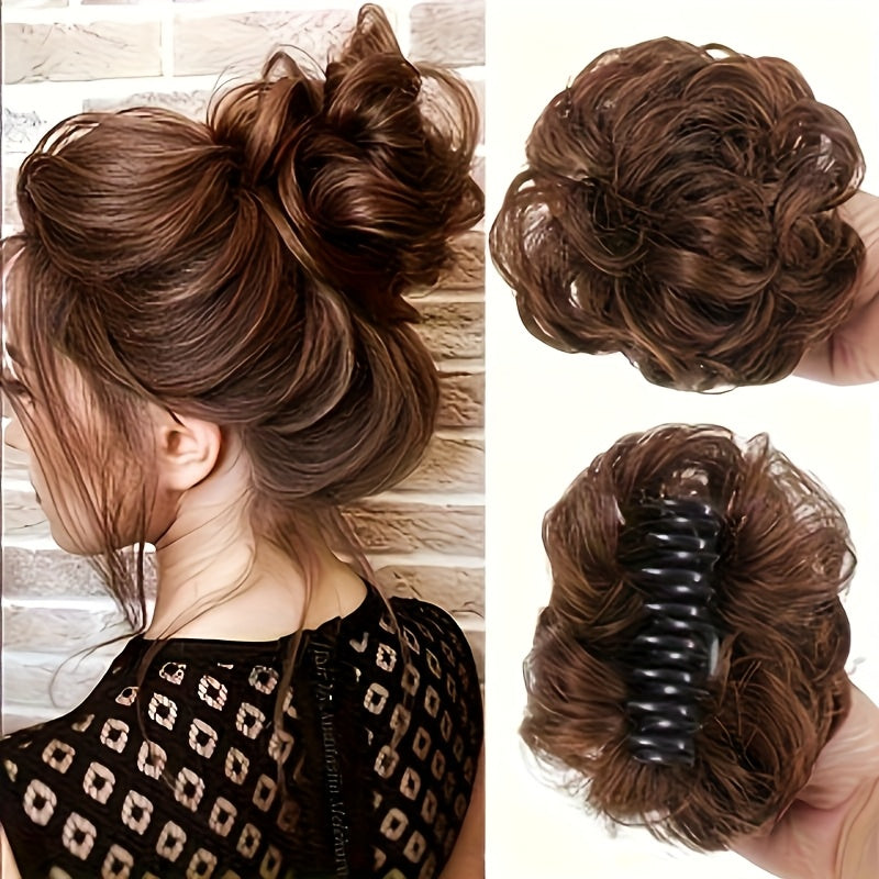 NEW Arrivals 6 Colors 6-inch Lazy Voluminous Ponytail Clip-in Wig | Fashionable Messy Bun Accessory, Quick Hairstyle Updated Trend Women's Wig Hair Care Accessories