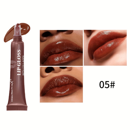 Luxury Gift Lip Gloss Set 6 PCS Set Per Box, Colored Lip Balm Gel, Long-Lasting Hydration, Enhances Lip Color, a Valentine's Day Gift  Women Lips Care Make Up Accessories