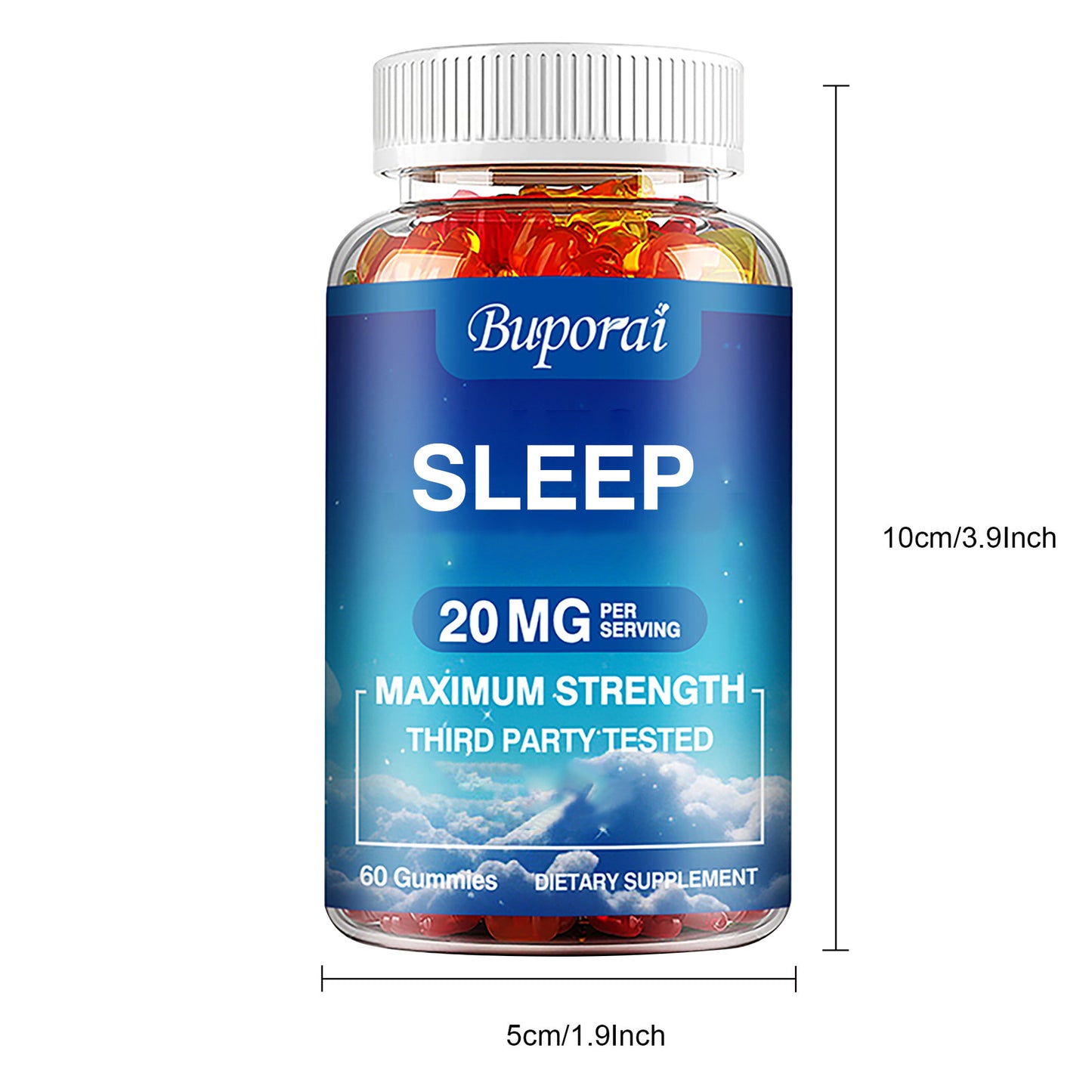 Sleep 20mg - Menopausal Supports Your Healthy Sleep Period Cycle and Improves Overall Sleep Quality, Relieves Stress and Anxiety, Menopausal Use, Feminine Care, Regulate PH Balance - 60pcs
