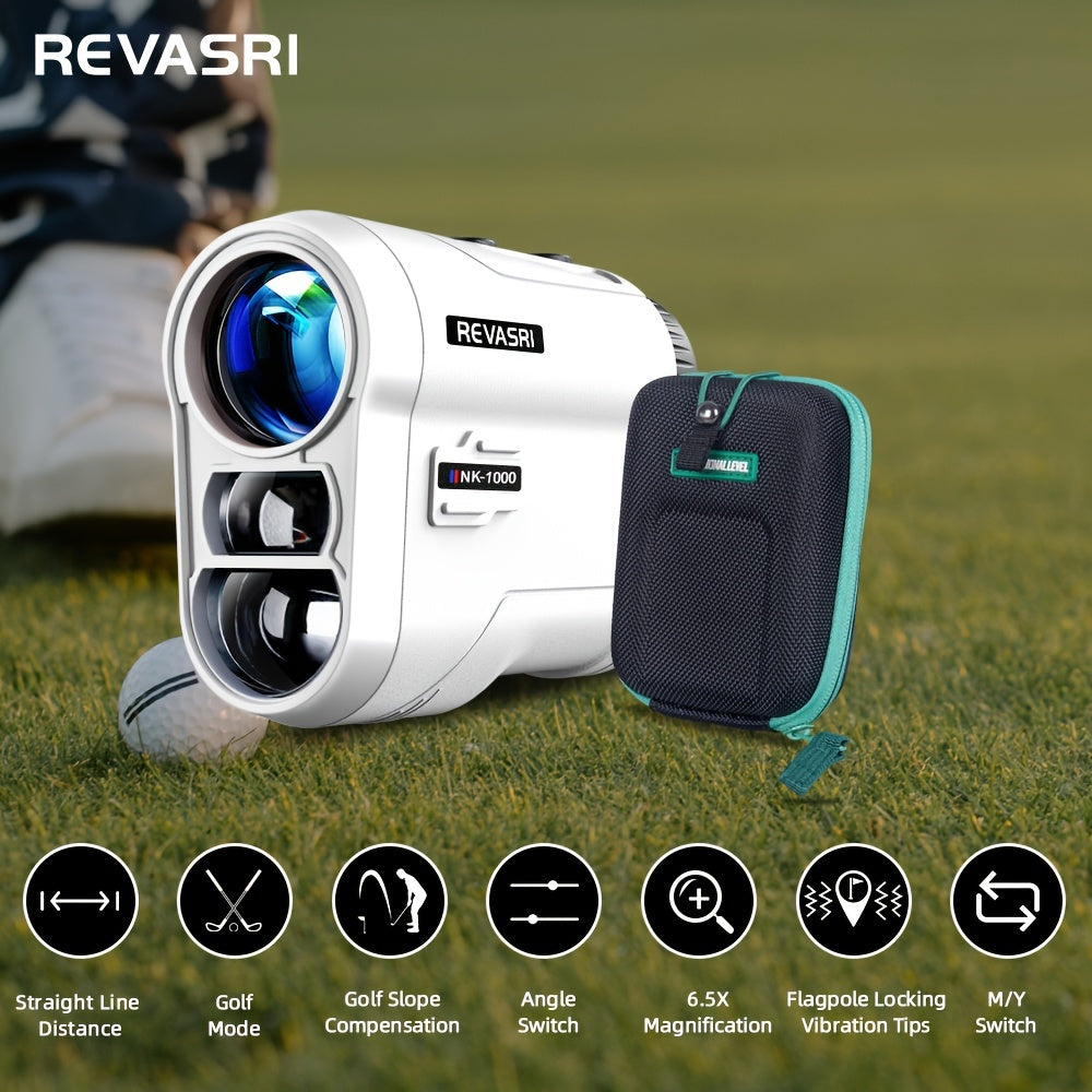 Golf Rangefinder with Slope And Pin Lock Vibration, External Slope Switch for Golf Tournament Legal, Rangefinders with Rechargeable Battery 914.4meter Laser Range Finder