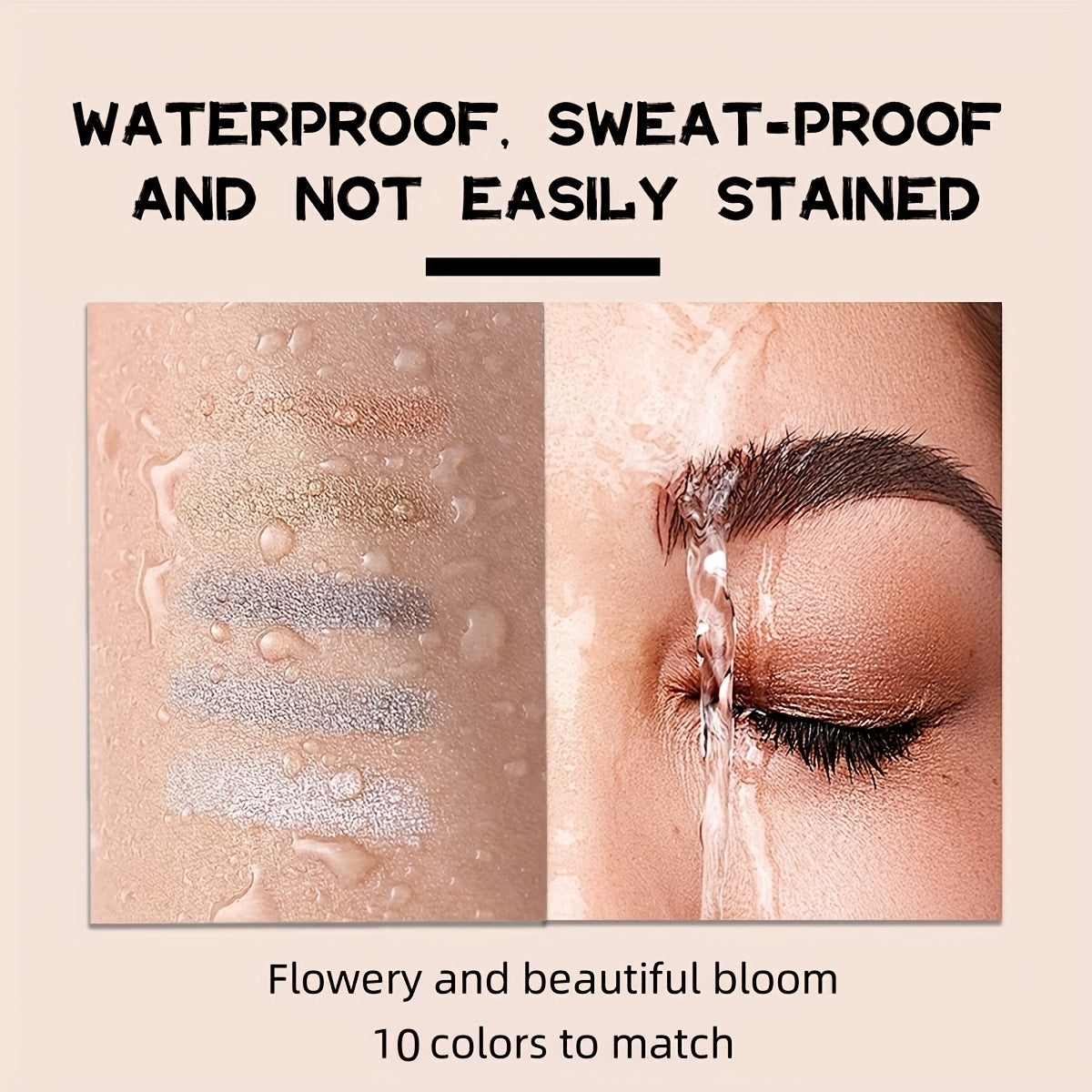 10 Color Waterproof Eye Makeup Color Pearlescent Pen High Light Stick Silkworm Lying Pen/Rotating Smoky eye shadow Pearlescent Matte eye shadow Pen