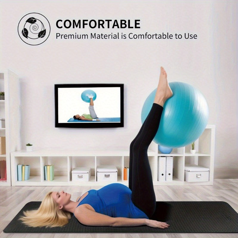 New Home Gym 3mm Professional Durable Unisex Mat, Home Fitness Pilates Floor Exercise Mat, Pilates Mat, Non-Slip Widened Pilates Mat, Thick and Wide Pilates Mat, Fitness Mat, Thick Pilates Mat, Thick Fitness Mat, Home Fitness