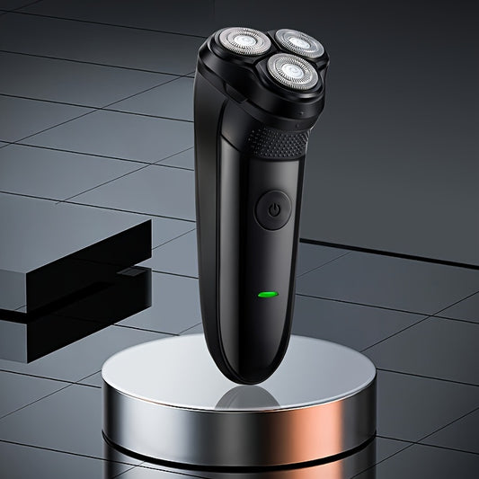 Men's Electric Shaver, Travel Hotels Business Trip Suitable for Dry And Wet Use, USB Rechargeable Rotary Razor, Perfect Holiday Present for Boyfriend, Husband, , Ideal Father's Day Gift