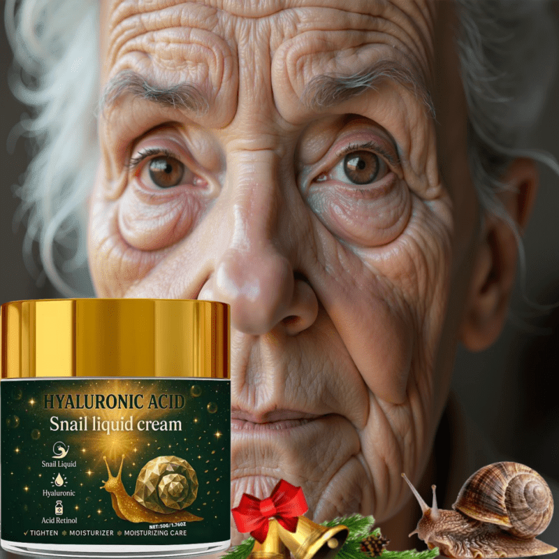 High-Concentration Korean Snail Liquid Cream, Containing Bee Venom Hyaluronic Acid, Collagen, Vitamins, and Other Ingredients,  Firming Tightening Strengthen the entire area of the face and neck. 50 grams - Significantly, fin