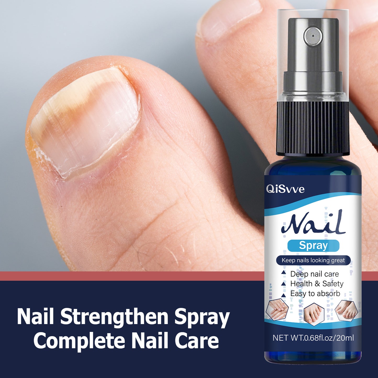 For Day Night Nail Strengthen Care Spray Healthy Hand Nails And Toenails Moisturizing Liquid Cream Feet Nail Cuticle Care Oils Supplies Comprehensive Nail Care Serum Plant Extract Formula for Yellow Finger Nails And Toe Nails