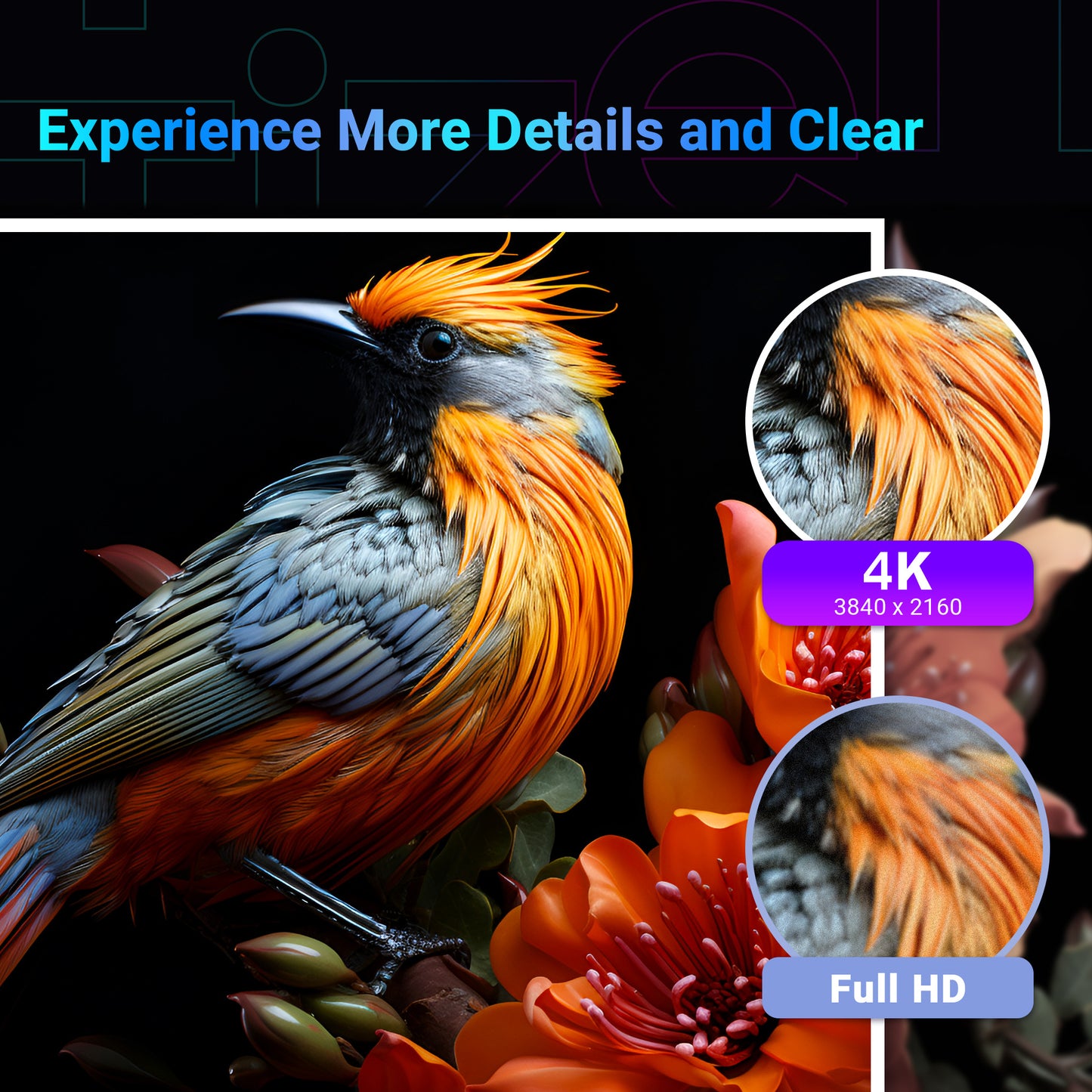 43 Inch 4K UHD Smart TV Powered by Tizen, 3 HDMI, 2 USB, RJ45 - Teeview TV43QUT-UK