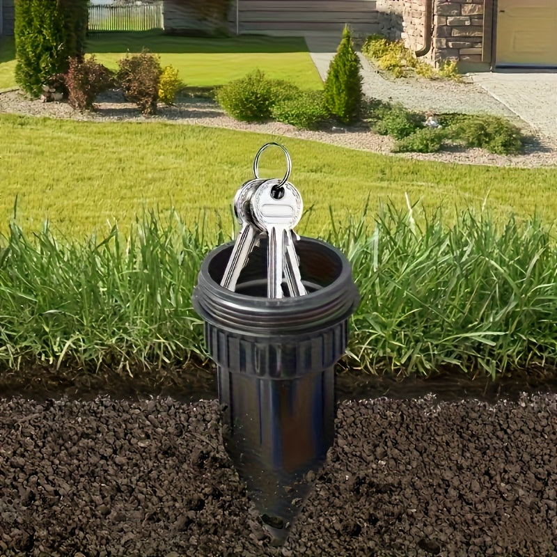 Simulated Sprinkler Key Hider | Waterproof and Rustproof Underground Secret Room, Suitable for Gardens, Lawns, and Courtyards | Durable Outdoor Security Device, Dummy Spare Key Storage, PETG Material