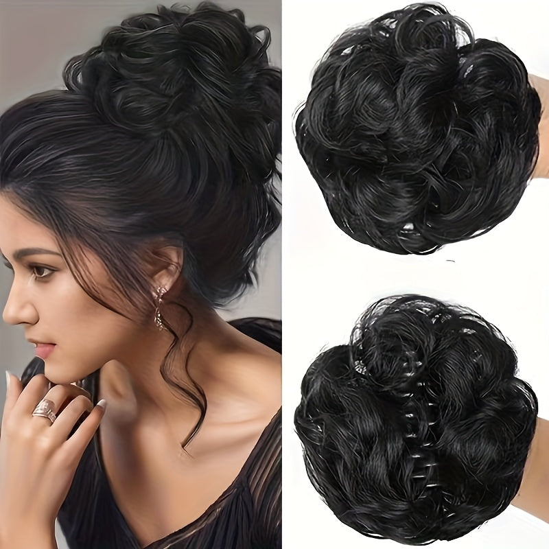 NEW Arrivals 6 Colors 6-inch Lazy Voluminous Ponytail Clip-in Wig | Fashionable Messy Bun Accessory, Quick Hairstyle Updated Trend Women's Wig Hair Care Accessories