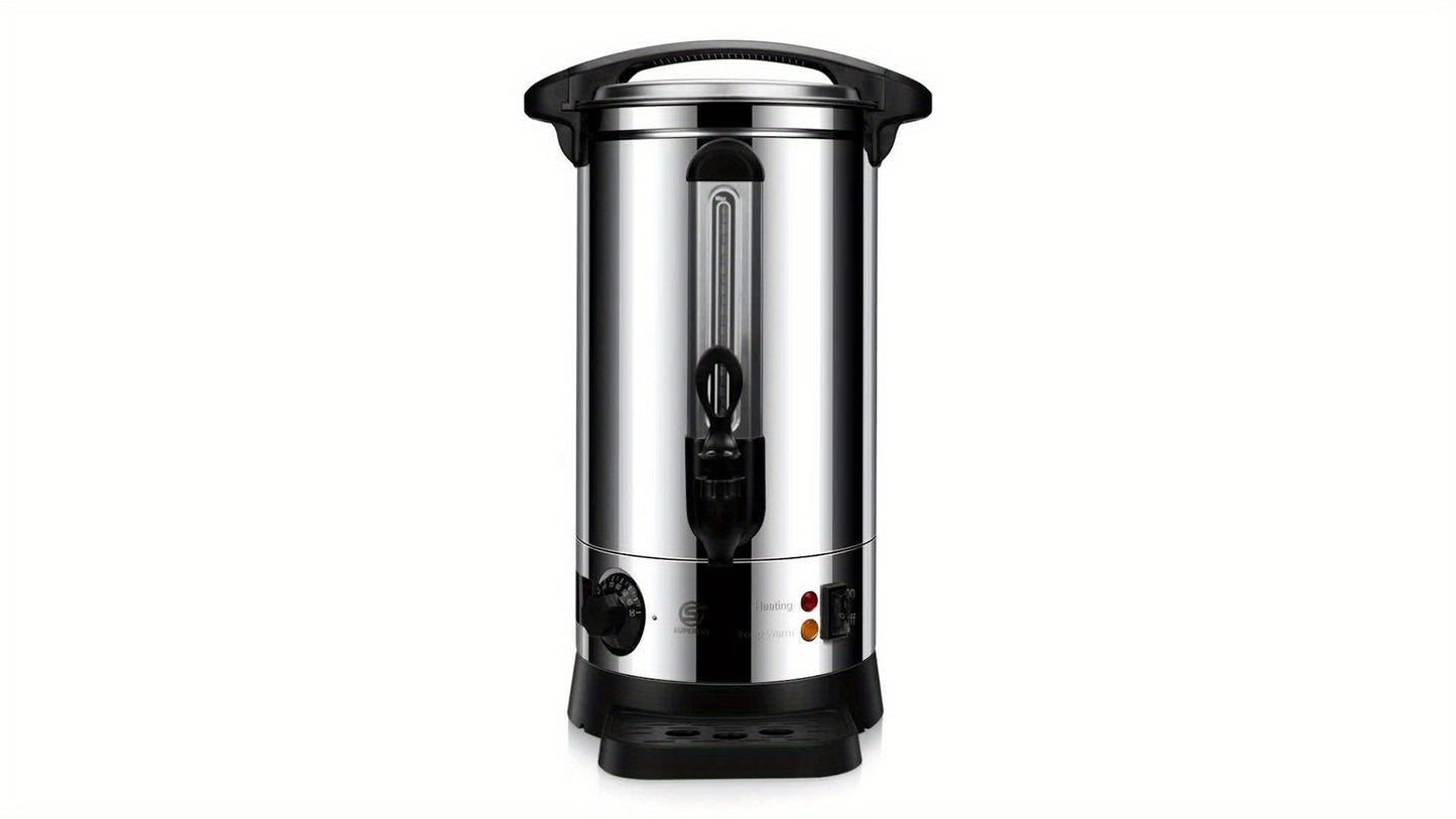 10L 25cm x 50cm Water Boiler Electric Catering Urn 10L with Thermostat Control, 1500W Hot Water Boiler Tea, Electric Kettle, Home Commercial Office Use with Keep Warm Water