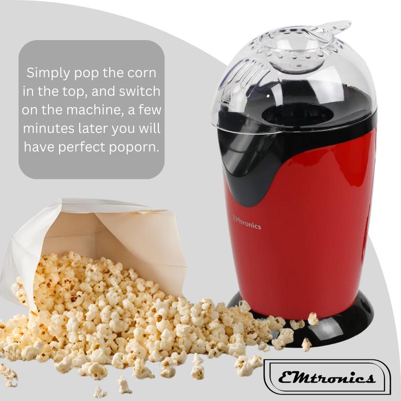 UK Plug  Electric Popcorn Maker - Red