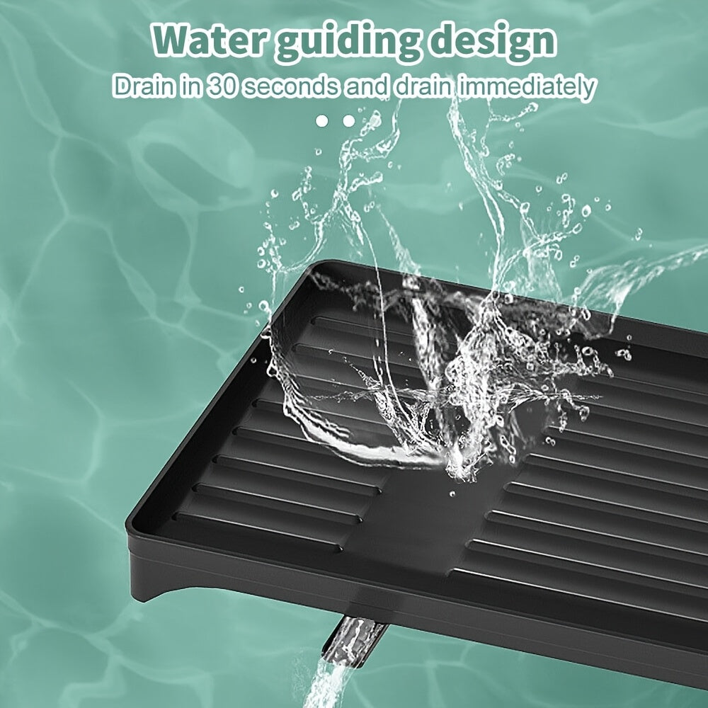 NEW 2/3 Tier Kitchen Sink Dish Drainer Rack With Drip Tray Cutlery Holder Plate Stainless Steel Rack