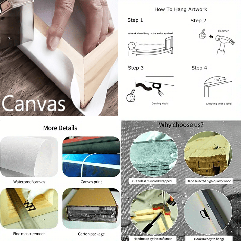 2D Canvas, 3pcs with frame- last supper triptych artwork Theme Canvas Wall Art Framed Painting, Suitable for Halloween, Christmas, Winter and Summer, Luxury Indoor Decoration for Him/Her, Bedroom, Living Room, Home Office Roo