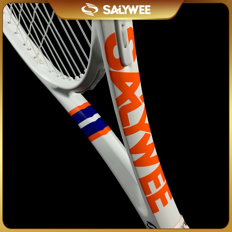 NEW POWER 2.0 Carbon Fiber Tennis Racket, 50-60lbs, 310±10g, Professional-Grade for Advanced Players, Unisex-Adult, Shock Absorbers Included, Sports Accessories