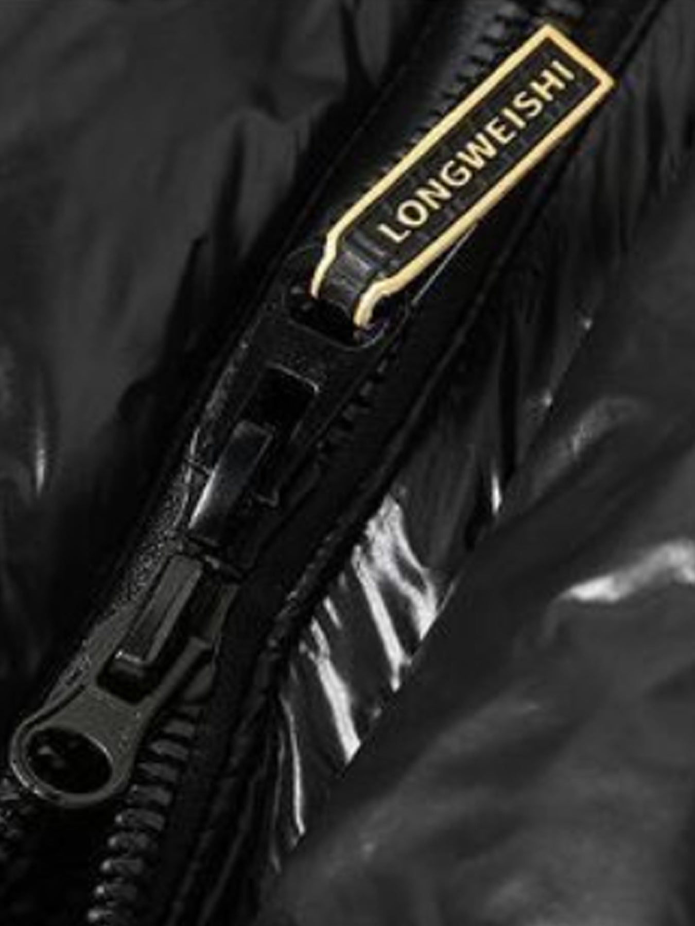 Men's Winter Hooded Down Jacket - Thickened Warm White Duck Down Coat with Pockets, Solid Black & Golden Accents, Casual Style for Cold Weather, Winter Coat, Cold Weather Apparel, Minimalist Design, Durable Outerwear