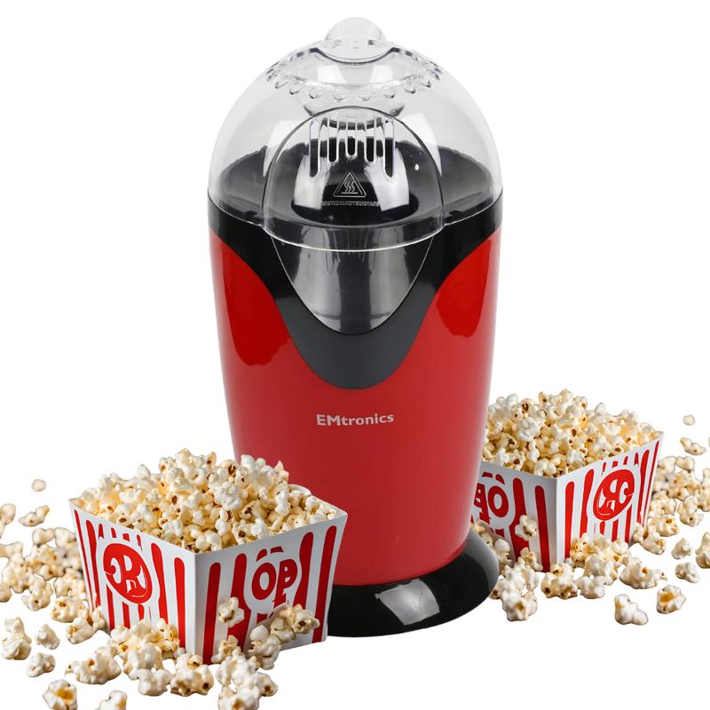 UK Plug  Electric Popcorn Maker - Red