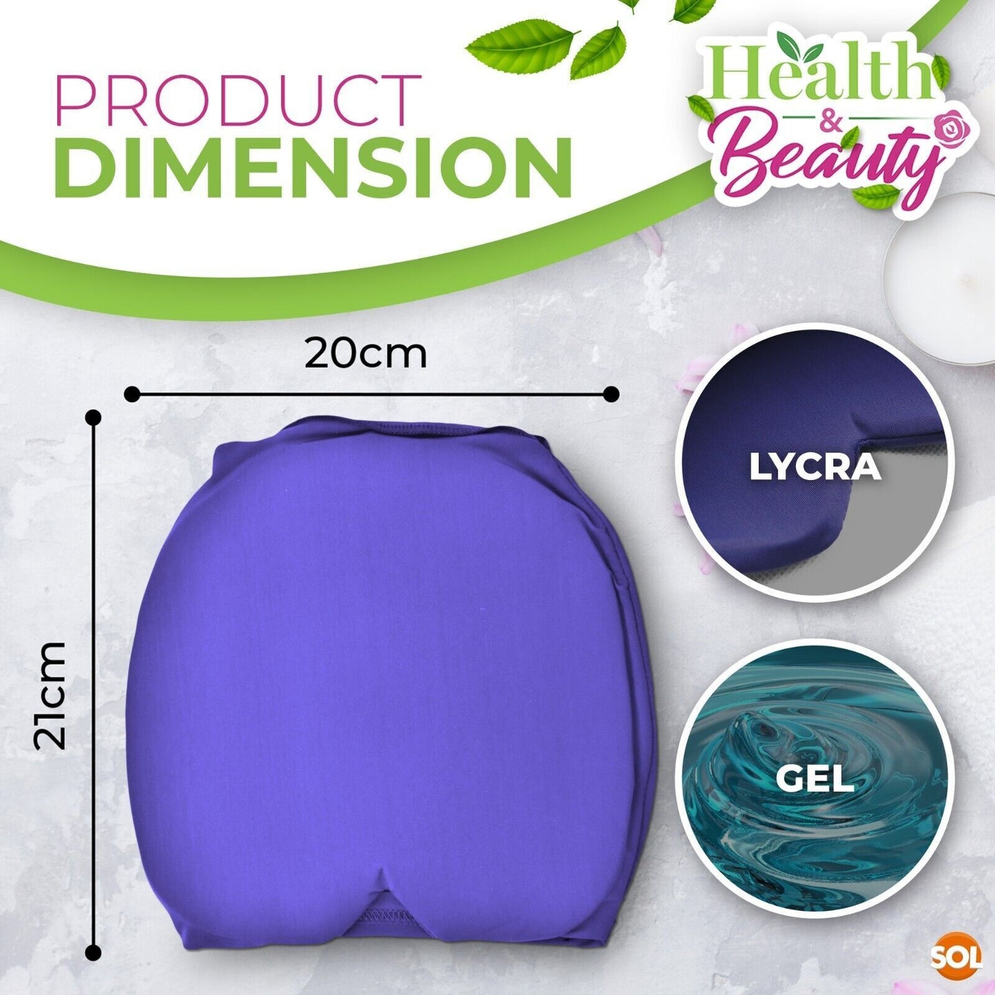 Cooling & Heating Headache Relief Cap | Reusable Gel Head Wrap for Comfort & Relaxation | Hot & Cold Therapy Hat for Head Tension, Pressure & Discomfort | Soft, Stretchable & Adjustable Fit | Multipurpose Head Wrap Mask for S