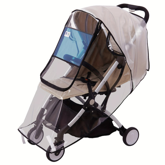NEW Stroller Rain Cover - Waterproof & Windproof Travel Weather Shield, Dust and Snow Protection Accessory