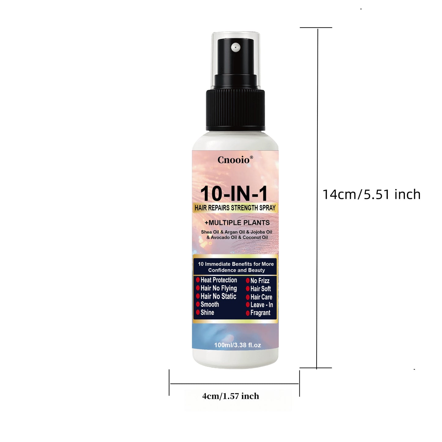 A Multi-Purpose Hair Care Spray Designed for Dry And Damaged Hair, Providing Heat Protection, Shine, And a Pleasant Fragrance While Eliminating Frizz And Softening Hair with The Help of Argan And Jojoba Oils, All in Five Seco