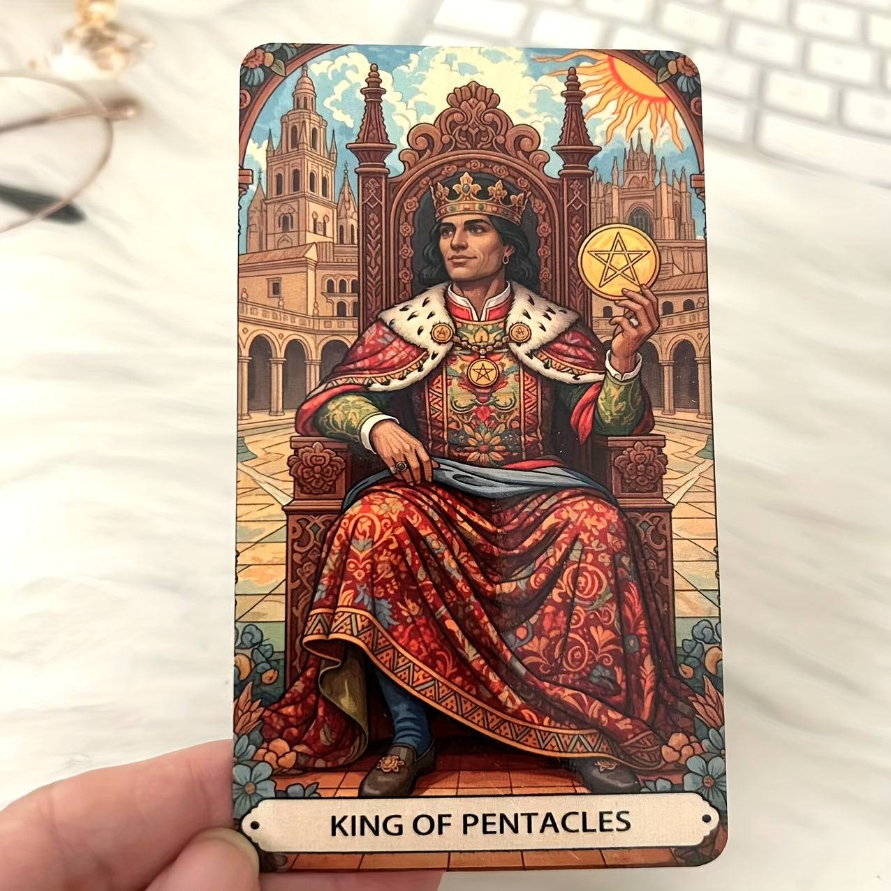 78 Cards English Tarot, Classic Deck Innovative Themed Illustrations, 11.99 x 6.99 cm cards, PDF English-Thai General Guide