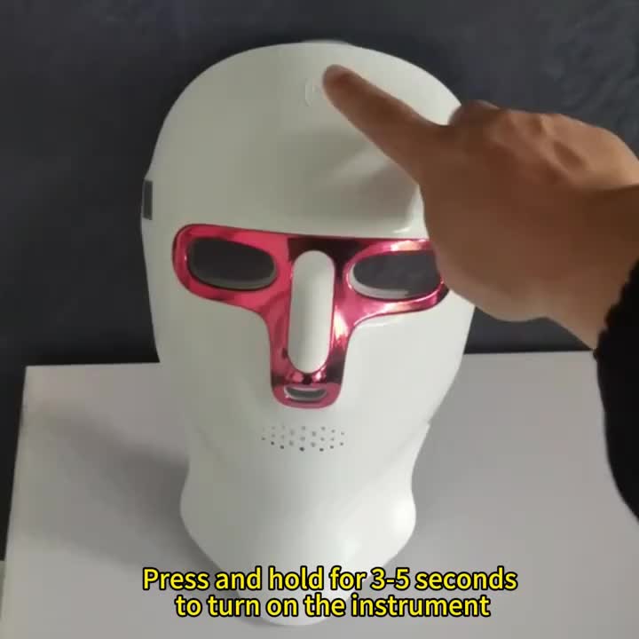 138 Pearl LED Facial Mask Beauty Device, USB Charging 7-In-1 Facial And Neck Care Instrument with 7 Automatic Modes, Designed Specifically for The Face And Neck, Suitable for Home And Travel, Offering Salon-Quality Care