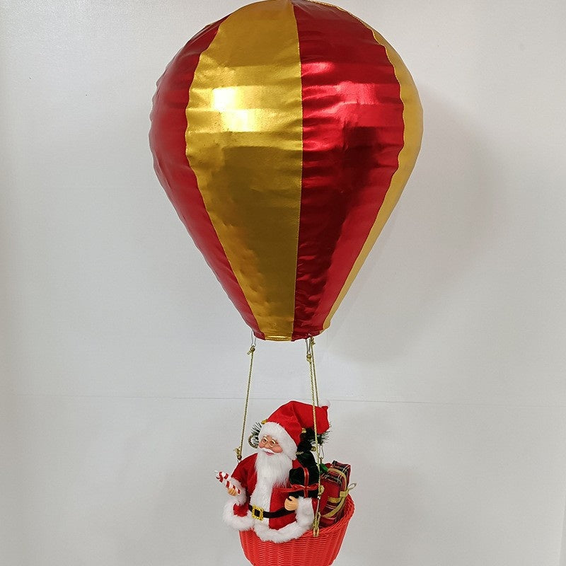 90cm Christmas decoration pendant for Santa Claus with hot air balloons