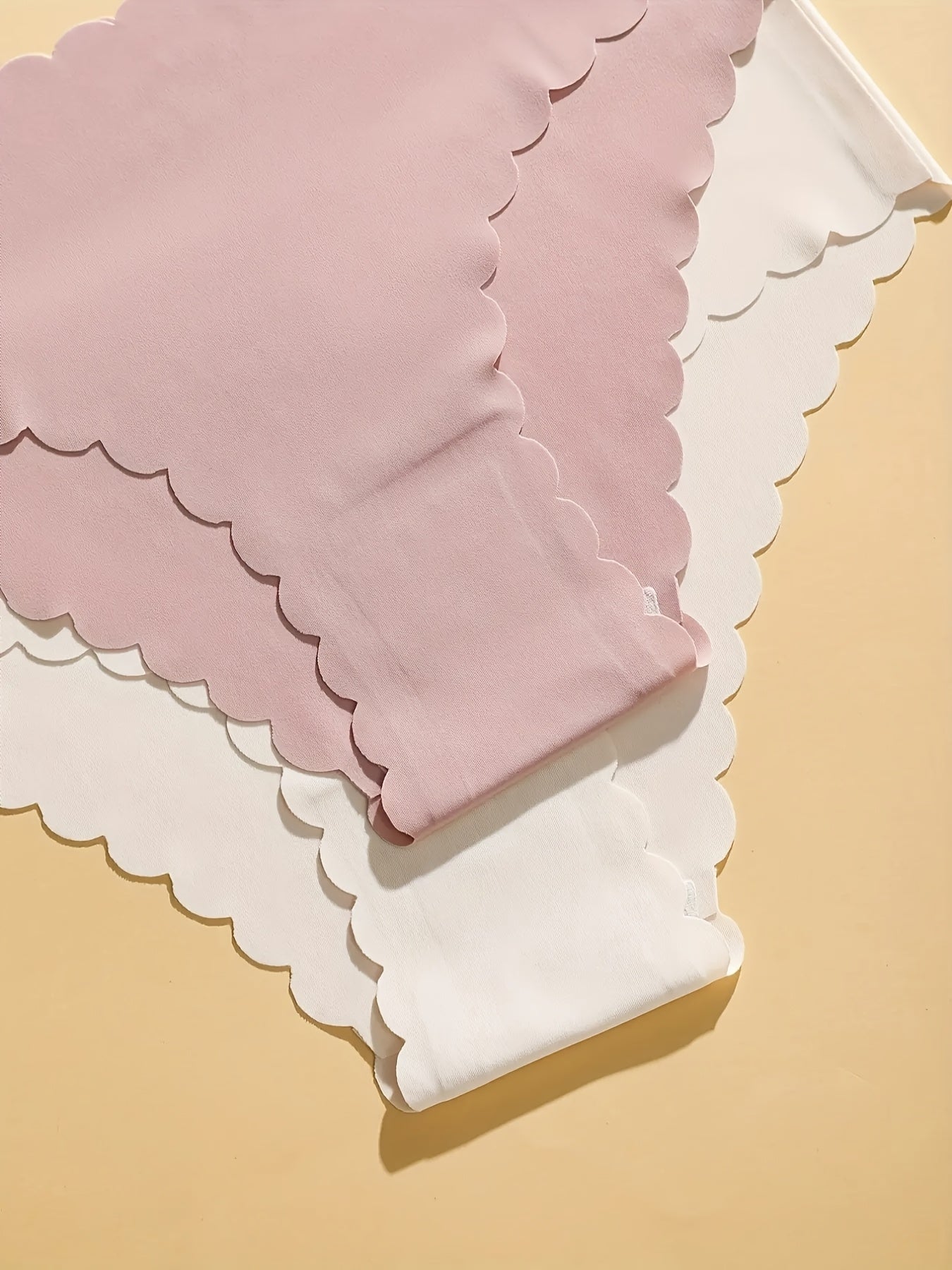 6-Pack Women's Sheer Bikini Briefs - Solid Pastel Colors (Pink, Lavender, Beige, Navy,, Dark Brown) - Mid-Rise Smooth No-Show Underwear for Yoga, Gym, Dance - Soft Breathable Quick-Dry Panties