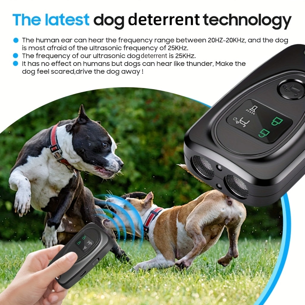Mini Handheld Anti-Barking Device, Soundwave technology Dog Repeller, Noise Reducer, Quiet Pet Trainer, Compact & Portable, Ideal for Dog Training & Outdoor Use, Black, Perfect Gift for Dog Owners & Dog Lovers,  Compact Desi