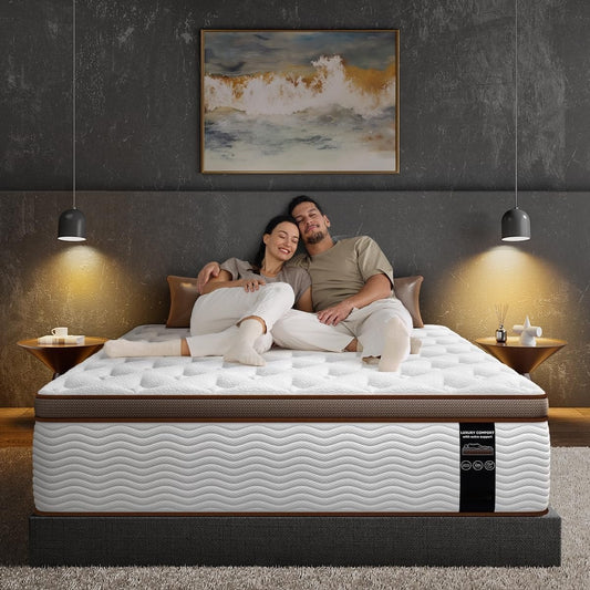 Double Mattress 135x190x28cm 2000+ Pocket Springs & Memory Foam 7-Zone Ortho Support Bamboo Charcoal Layer Motion Reduction Anti-Sag Medium Firm (H3) Box Delivery 200-Night Trial