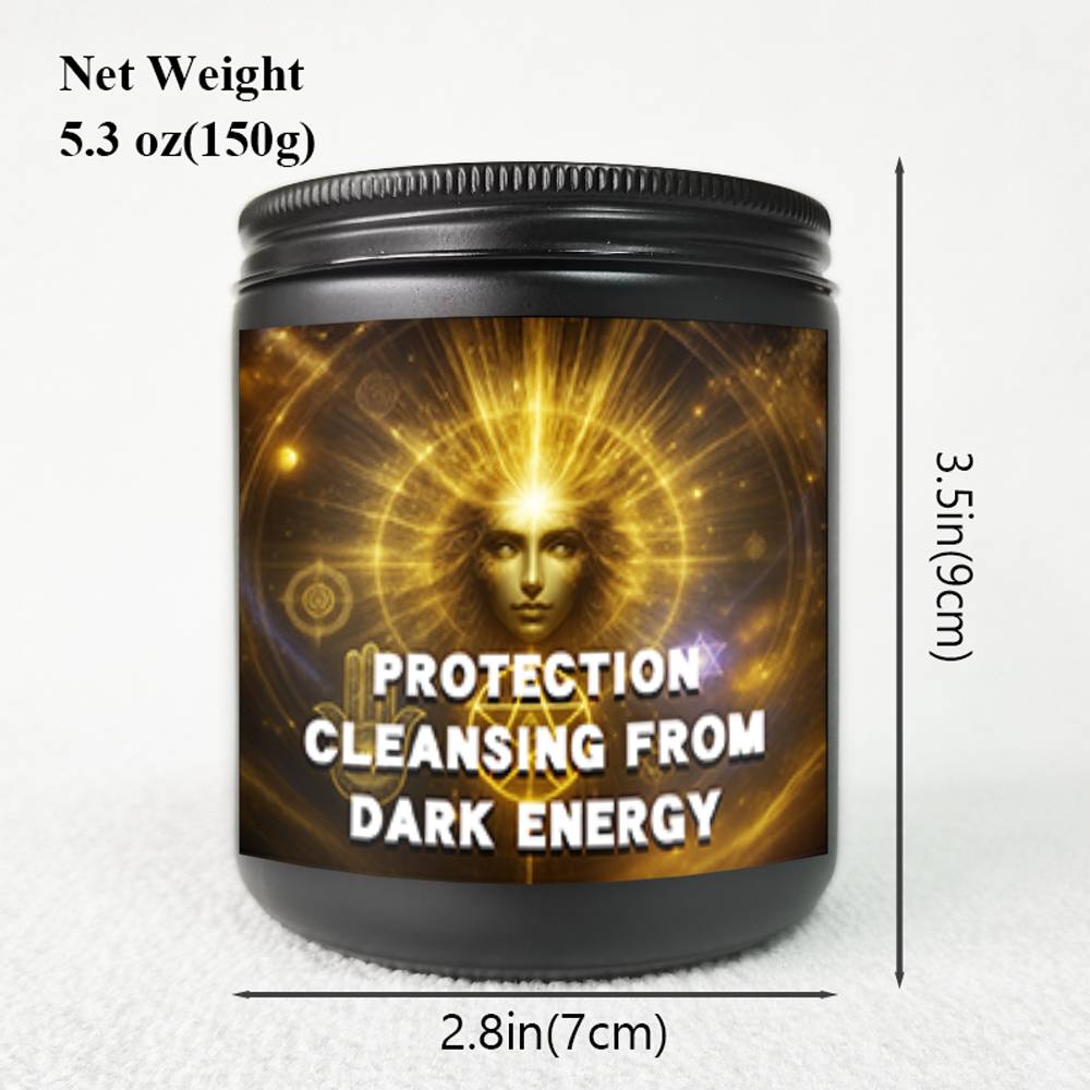 1pc 5, 3oz Witchcraft Black Magic Protection Cleansing Scented Candle Curse Protector Soy Wax Gift Idea for Women Men Adults