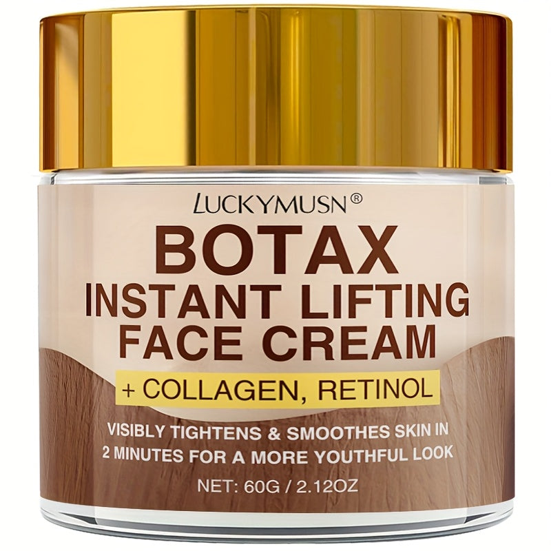 Botax Instant Firming Lifting Moisturizing Cream, Skincare, Improves Skin Elasticity and Radiance, Making Skin Look Younger. It Contains Retinol, Hyaluronic Acid, and Collagen, Non-greasy, 60g/2.12oz. Suitable for All Skin Ty