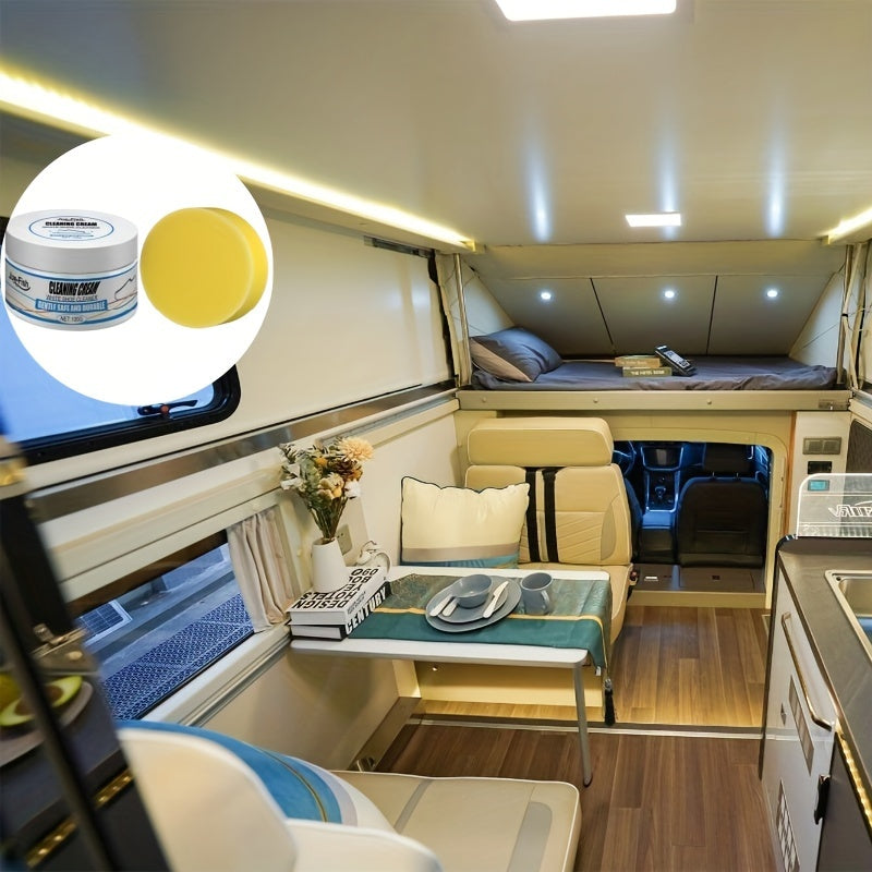 Instant White Shoe Cleaner Cream - Stain Remover & Whitening, Safe for Sneakers, Canvas, Faux Leather | Easy No-Rinse Formula