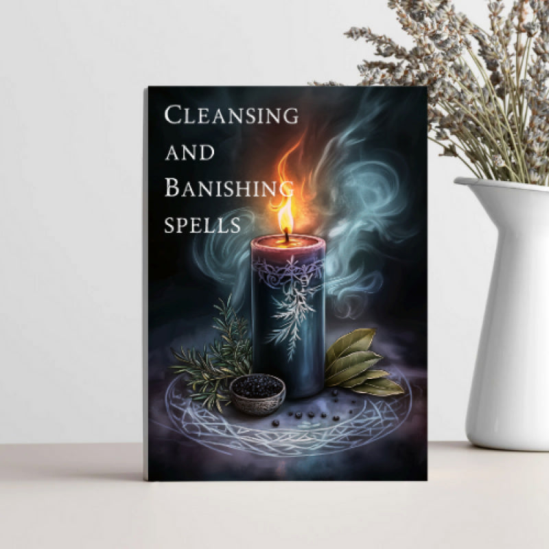 Black Magic Spells Cleansing & Banishing Rituals Notebook for Adults - 15 Smoke, Salt, Sound, Moon Methods, Energy Clearing Practices, 14 Banishing Techniques, Ritual Theory, Energetic Boundaries, Witchy Spiritual Workblock
