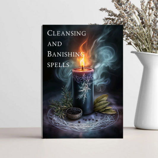 Black Magic Spells Cleansing & Banishing Rituals Notebook for Adults - 15 Smoke, Salt, Sound, Moon Methods, Energy Clearing Practices, 14 Banishing Techniques, Ritual Theory, Energetic Boundaries, Witchy Spiritual Workblock
