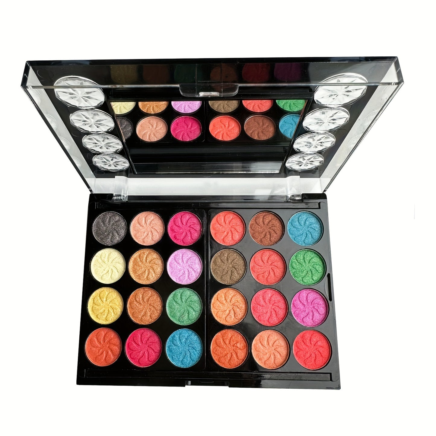 NEW Full Set 37 Multi-Functional Makeup Tray Powder Puff Eyeshadow Brush Includes Eyeshadow Contouring Set Powder Lip Gloss for Makeup Beginners Complete Makeup Case