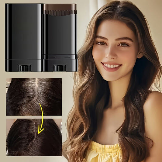 Three-Colors Hair Dye Stick - Emergency Hair Color Applicator with Comb Teeth, Waterproof and Sweat-Resistant, Easy-to-Clean Rotating Design for Quick Gray Hair Coverage - Ideal Gift for Adults (Unisex), Hair Dye Tool, Color