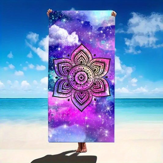 NEW Arrivals 70.0 x 140.0 cm Mandala Quick Drying Long-Lasting Vibrant Colors Yoga Towel Outdoor Beach Mat Home Gym Decor Machine Washable Multifunctional Scarf for Yoga Studio Decoration