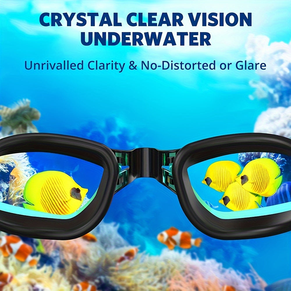 Professional Anti-Fog And Waterproof Adult Adjustable Swimming Goggles for Men, Women, And Teenagers, Designed for Training Swimming Accessories
