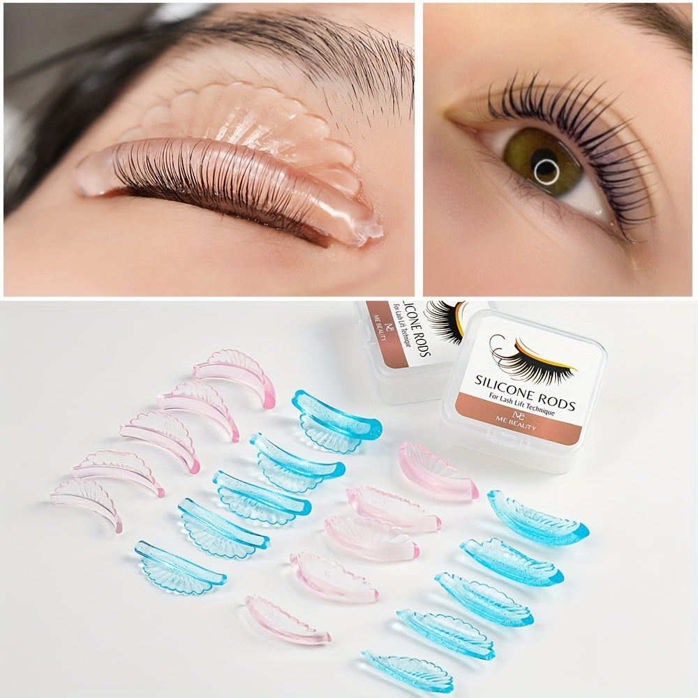 10pcs/5 Sizes Silicone Curler Pad, Shell Lash Lift Rods for Eyelash Curling and Lifting, Self-Adhesive Super Soft Eyelash Lifting Rod, Makeup Beauty Tool
