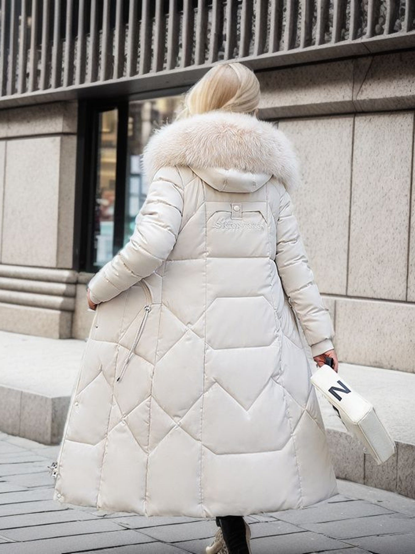 New  5 Colors Women's Heavyweight Longline Parka Coat - Oversized Fit, Hooded, Multi-Button Front, Pockets, Work-Ready Winter Jacket UK Warehouses Supplies