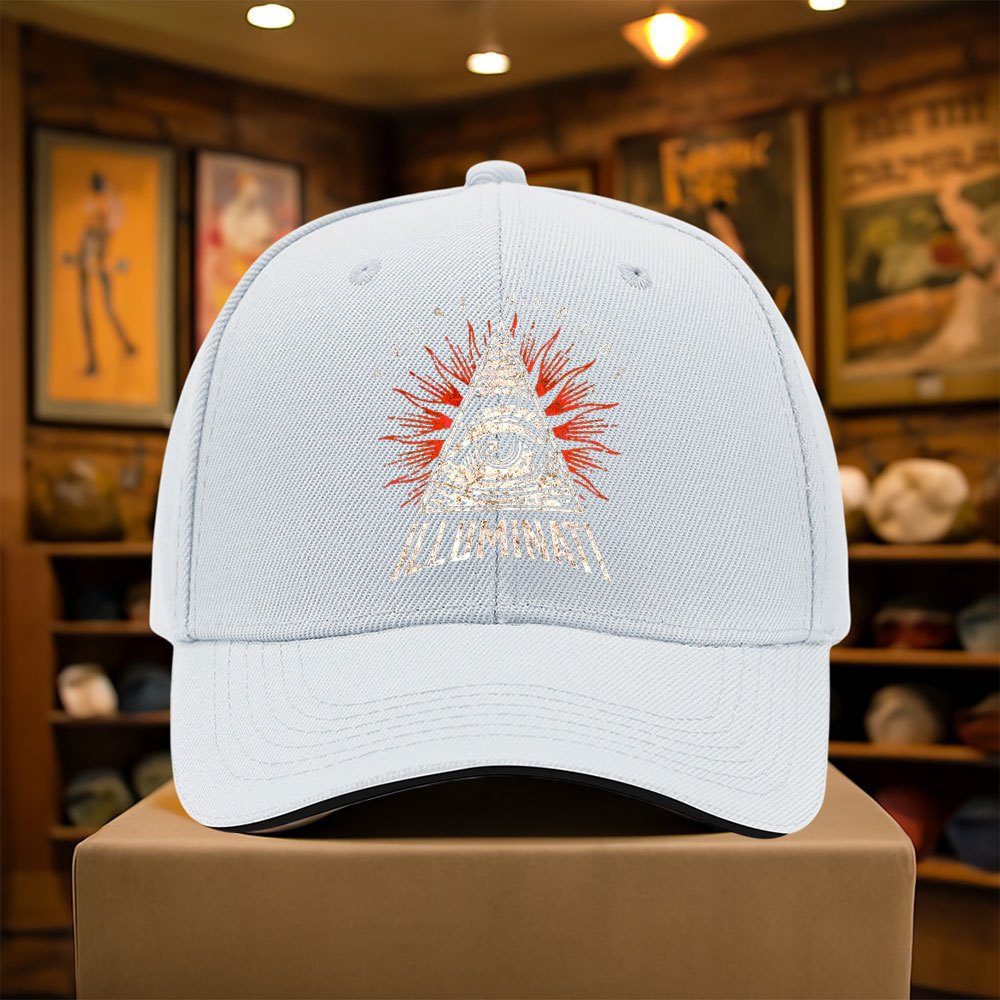 Illuminati Secret Society All-Seeing Dark Angel's Eye Baseball Cap Unisex Adjustable Fashion Hip-Hop Hat Lightweight Outdoor Sport Cap Hats