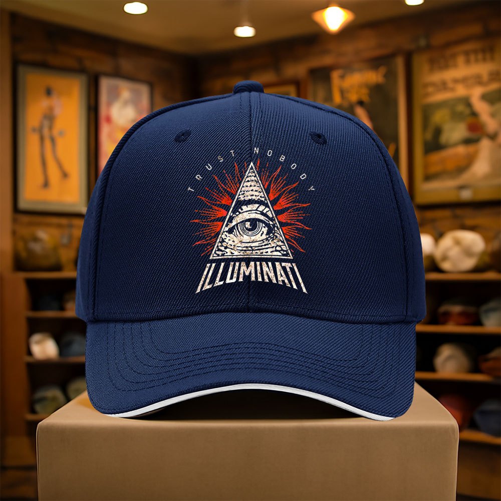 Illuminati Secret Society All-Seeing Dark Angel's Eye Baseball Cap Unisex Adjustable Fashion Hip-Hop Hat Lightweight Outdoor Sport Cap Hats