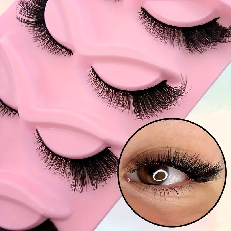 15 Pairs/3 Boxes of Cat-Eye False Eyelashes, Featuring Natural, Thick, And Dramatic Lashes. Made from 3D Synthetic Mink Material for Comfort, Reusable, with an Elongated Design at The Outer Corners for a Fox-Eye Effect