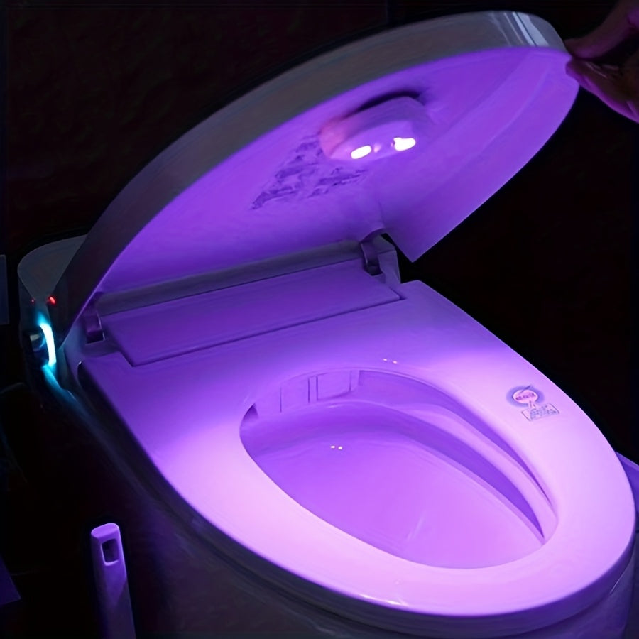 NEW Automatic Toilet Cleaning Device, Rechargeable Smart Toilet Light, Automatic Induction Lamp, Deodorant for Family Bathroom Hotel, Available for Business Trip, Hotels, Freshens Air & Neutralizes Odors, Toilet Bowl Cleaner/