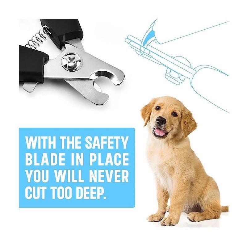 New Set Dog Nail Clippers for Large, Medium and Small Breed Professional Pet Nail Clipper Suitable for Cats, Rabbits and Guinea Pigs With Safety Lock and Protective Guard to Avoid Over Cutting