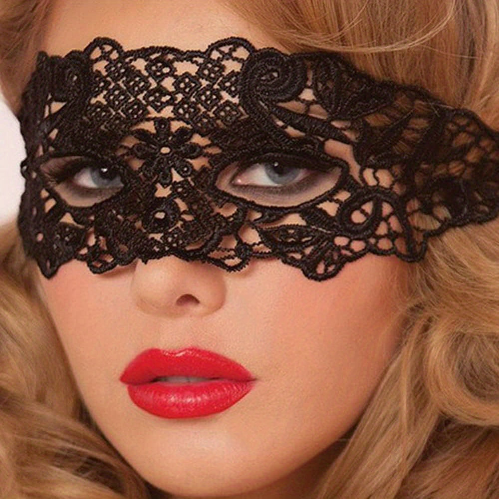 4 PCS Set Random Style Lace Women's Eye Masks, Role Play Accessories, Sexy Decorative Eyepieces, Suitable for Costume Balls, Halloween, Christmas Party Decoration