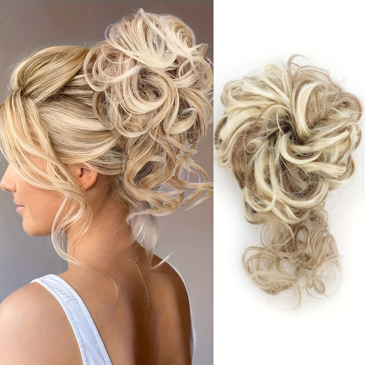 8-Inch Long Natural-Looking Synthetic Hair Wig with Elastic Headband - Easy to Apply, Perfect for Daily Wear, Versatile Hairpiece for All Occasions, Hair Wig, Versatile Hairpiece, Easy Application Wig