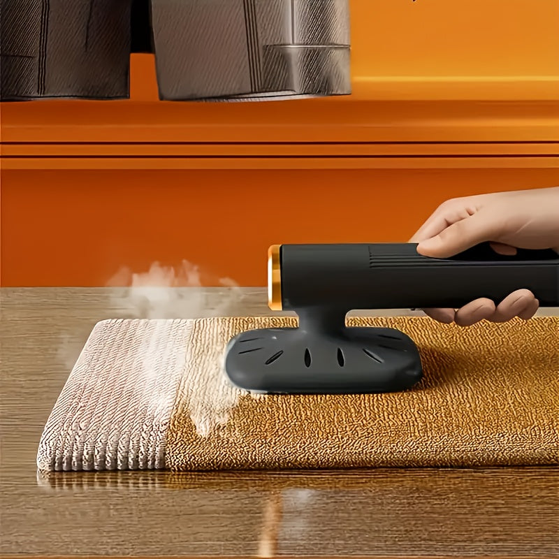 White/Black USB-Powered Handheld Steam Iron - Portable -like Ironing Machine, Dual-Mode Flat & Hanging Iron with USB Plug-in (No External), Quick Wrinkle Remover for Clothes, Suits, Knit, Silky Fabrics - Compact Travel & Home