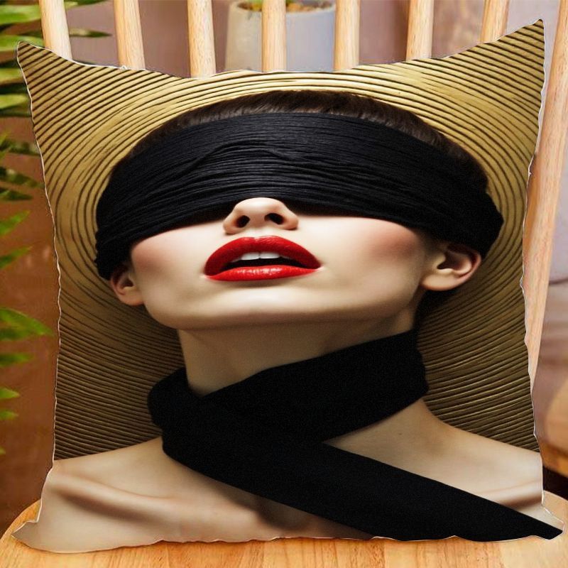 Luxury Black Blindfold & Neck Scarf Set - Soft Satin Sensual Elegant Eye Mask & Scarf for Intimate Games, Blindfolded Play, Spa, Photography, Halloween - Zipper Closure, Hand Washable, Multi-Use for Adults, Women & Men - Lux