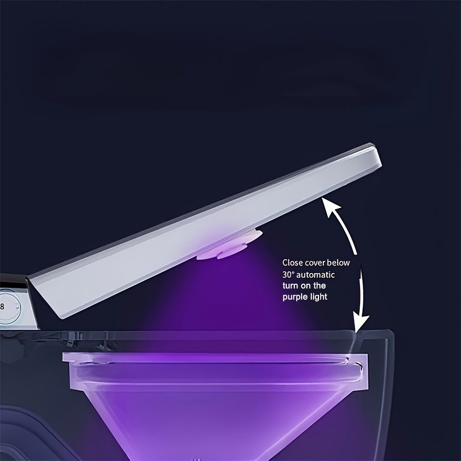 NEW Automatic Toilet Cleaning Device, Rechargeable Smart Toilet Light, Automatic Induction Lamp, Deodorant for Family Bathroom Hotel, Available for Business Trip, Hotels, Freshens Air & Neutralizes Odors, Toilet Bowl Cleaner/